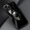 Fashion Skull Skeleton Grim Reaper Glass Phone Case for iPhone 11 12 13 Pro XR X 7 8 XS Max 6 6S Plus SE Mobile Phones Cover