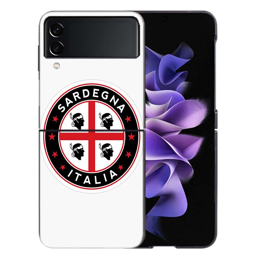 Flag of Sardinia Phone Case For Samsung Z Flip 6 7 5G Galaxy Z Flip 5 4 3 5G Cases Shockproof Hard Cover TPU
