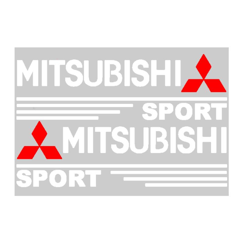 Car Rearview Mirror Decor Stickers Badge Emblem Decal Accessories For Mitsubishi ASX Lancer Pajero Outlander L200 EVO Lancer EX