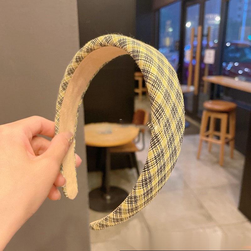 Повязка на голову вафельная конфетного цвета: Высокая тулья, Улучшенная губка для умывания лица, Широкий обруч для волос для ранней весны.