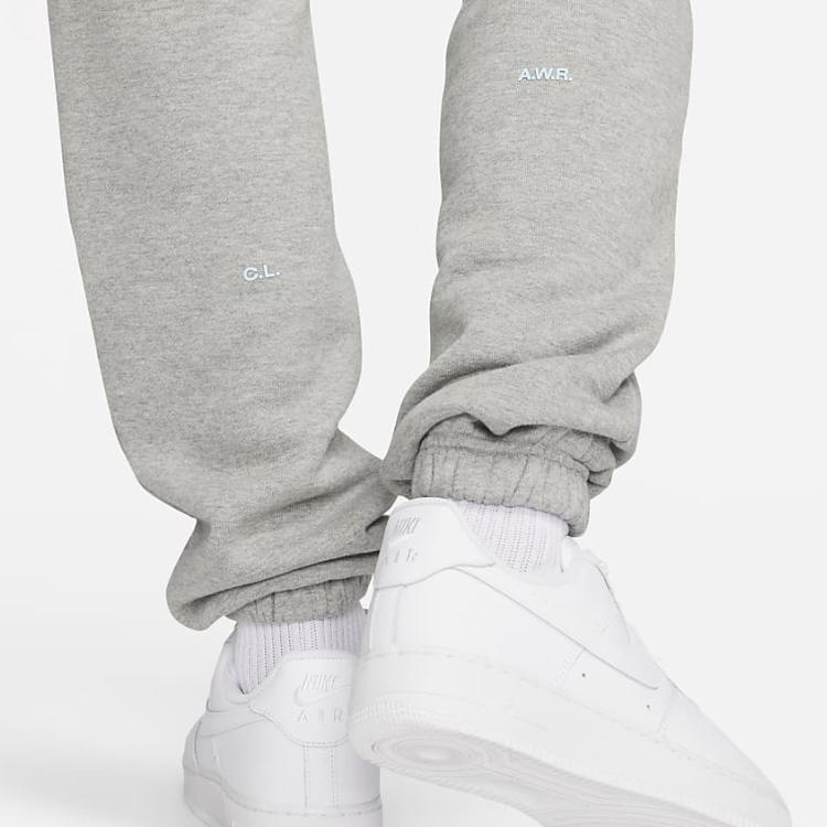 Nike Nocta Collection Logo Print Casual Sweatpants Men Bottoms Grey DX2840-063