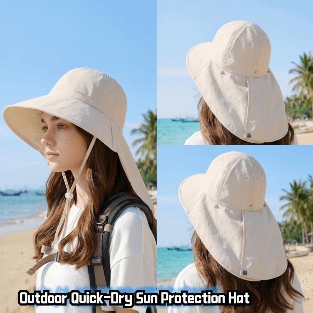 Foldable Women's Sun Hat UV Protection Bucket Hat Fashion Wide Brim Hat for Outdoor