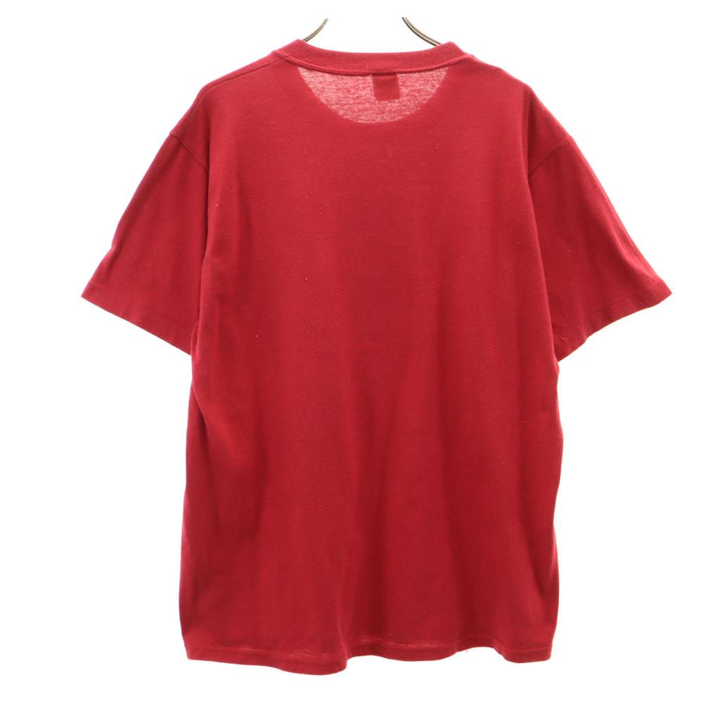 sportswear 80s Made in USA Vintage Short sleeve T-shirt L Red Men's Used