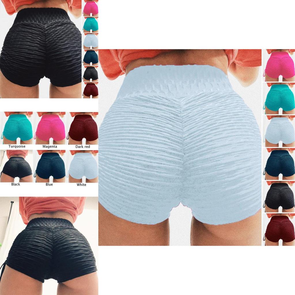 Женские спортивные шорты Атлетические для зала Тренировки Push Up Подтягивающие Фитнес Йога Леггинсы Брюки С подчеркивающей фигуру посадкой И яркими цветами