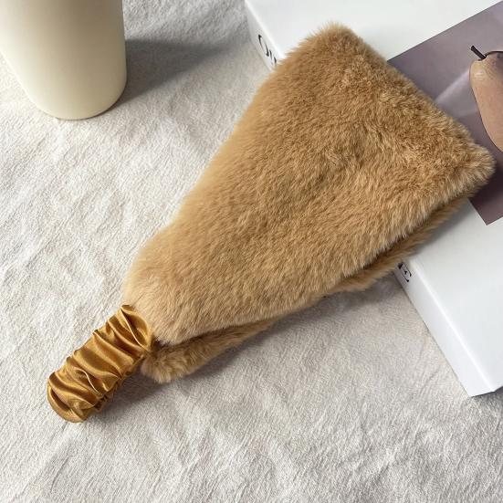 Зимняя повязка на голову с подкладкой из искусственного меха, однотонная, согревающая уши, с эластичными телескопическими ремешками, наушники