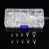 320 PCS Brass Non-Insulated Ring Fork Terminal Crimp Electric Wire Terminals Battery Cable Terminals High Conductivity