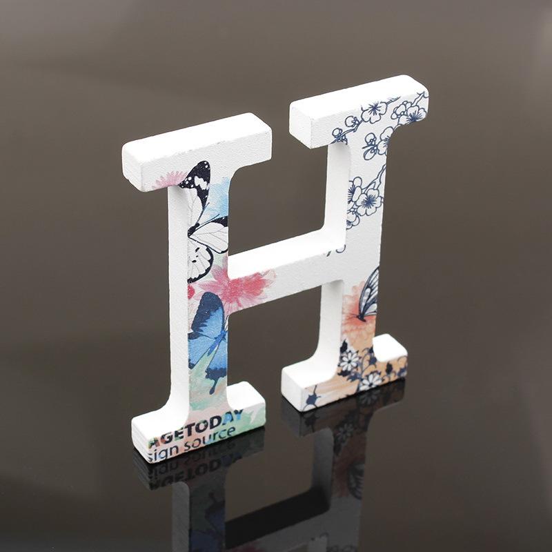 Wooden Alphabet Craft Letters Plaque Home Wedding Nursery Party Decoration