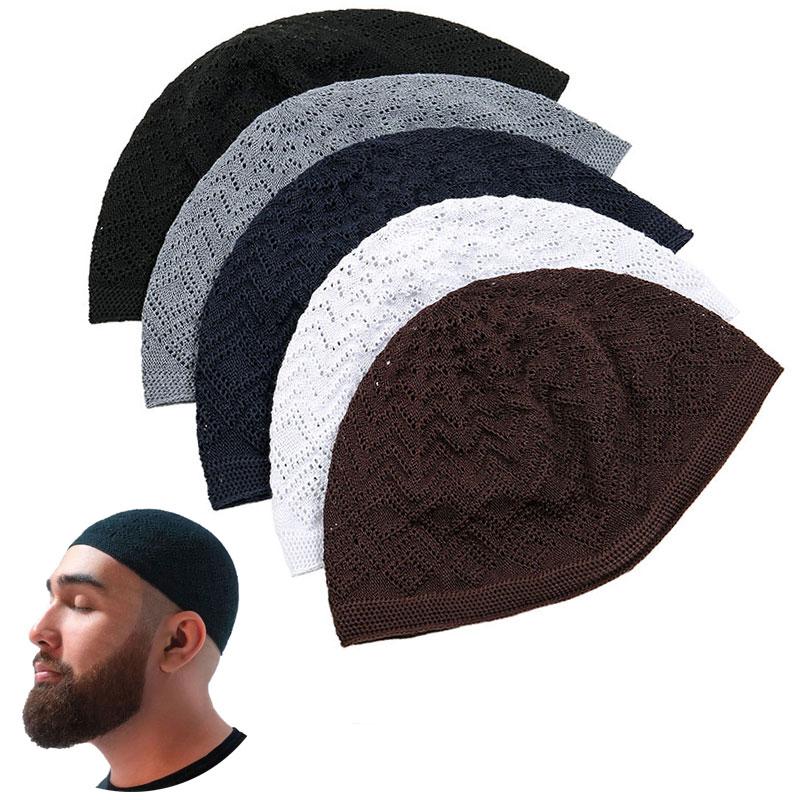 Men Islam Jewish India Caps Unisex Knitted Beanie Cap Muslim Men Prayer Hats
