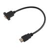 HDMI Male To HDMI A Type Female Adapter Converter Extension Cable With Screw Hole 30cm