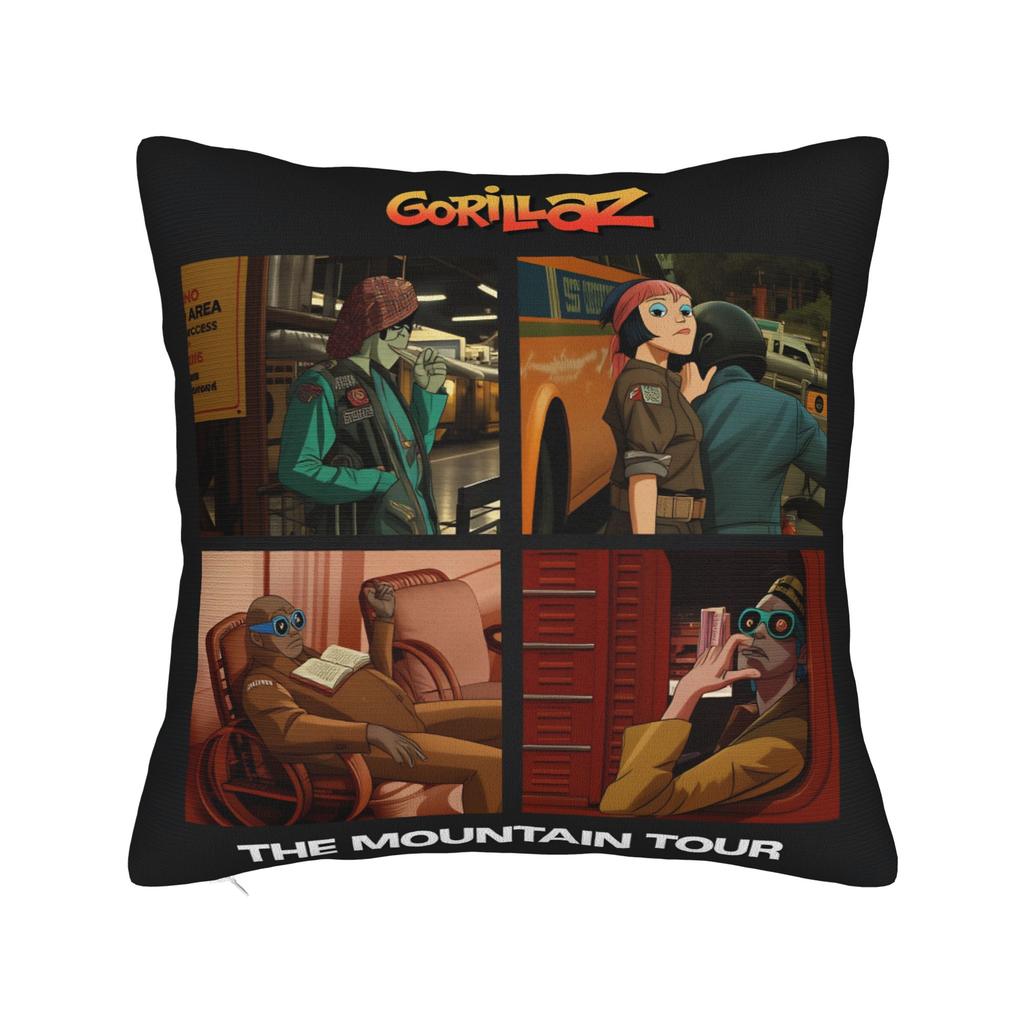 Pillow Case Band G-Gorillaz Print Pillow Cover For Couch Sofa Bedroom Morden Pillowcases