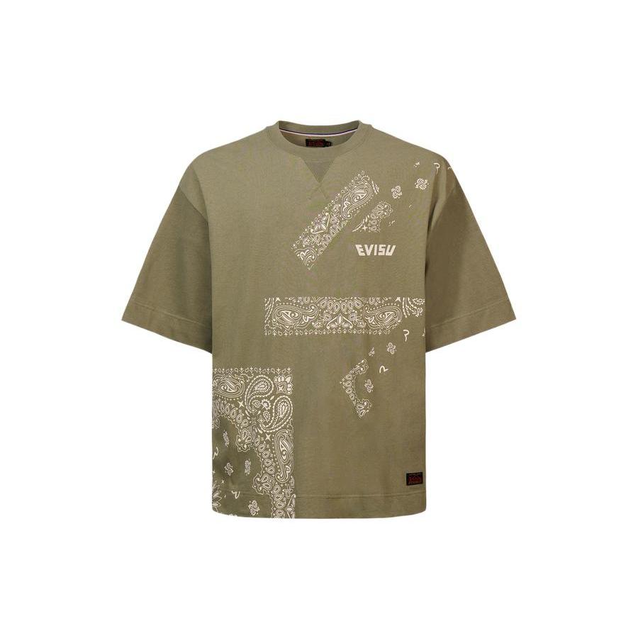 EVISU T-Shirts Men's Crew Neck Moderate Straight Fit 2ESHTM2TS591OSCT