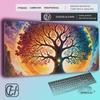 HYBXAXC Colorful Tree of Life Design Mouse Pad NonSlip Rubber Desk Mat Large Extended Keyboard Mousepad Office Home Gaming