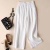 New Wide-legged Pants Female Summer New Cotton Linen Ins Pants Students Loose Linen Pants Casual Pants