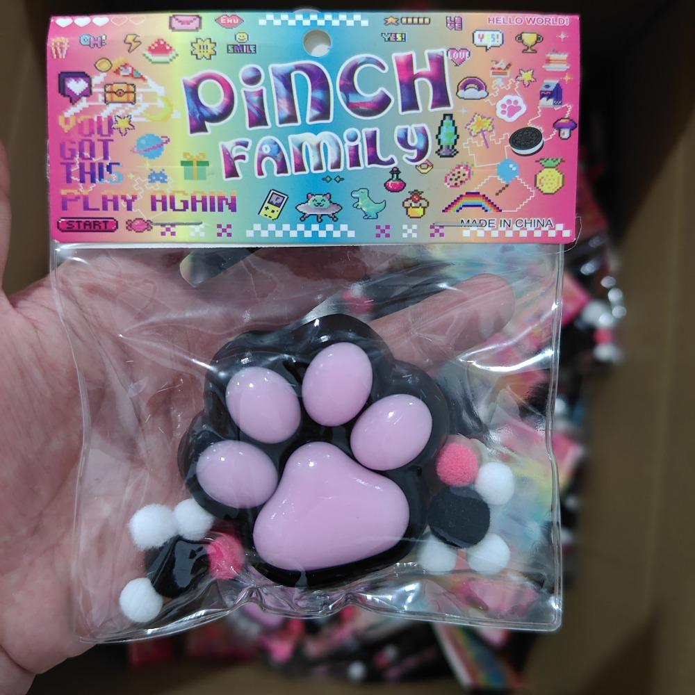 Моти Таба Сквиши НОВАЯ Игрушка-Непоседа Мини Каваи Плюшевая Кошачья Лапка Силиконовая Маленькая Кошачья Лапка Милая Розовая Кошачья Лапка