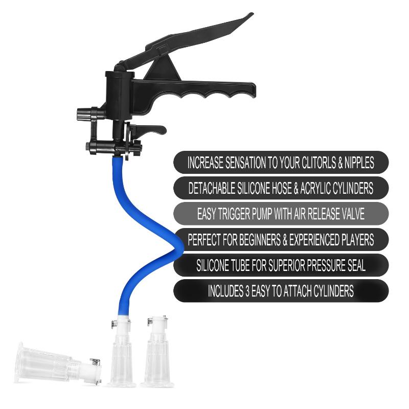 Женский ручной клиторальный насос, вакуумный насос, набор для сосания, акриловый цилиндр, соска, влагалище, присоска, принадлежности для эротического секса для взрослых