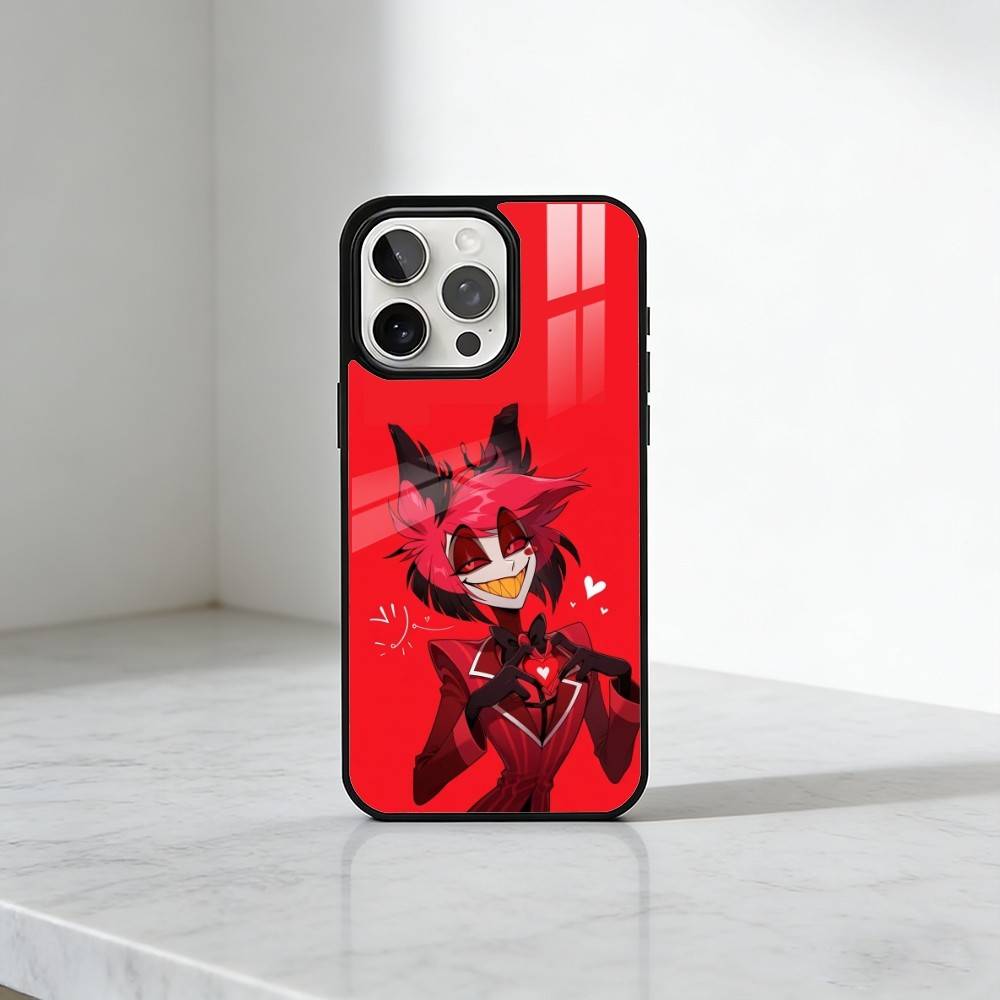 H-Hazbin H-Hotel Чехол для телефона для iPhone 17, 16, 15, 14, 13 Plus, Pro Max Магнитный для Magsafe Беспроводная зарядка