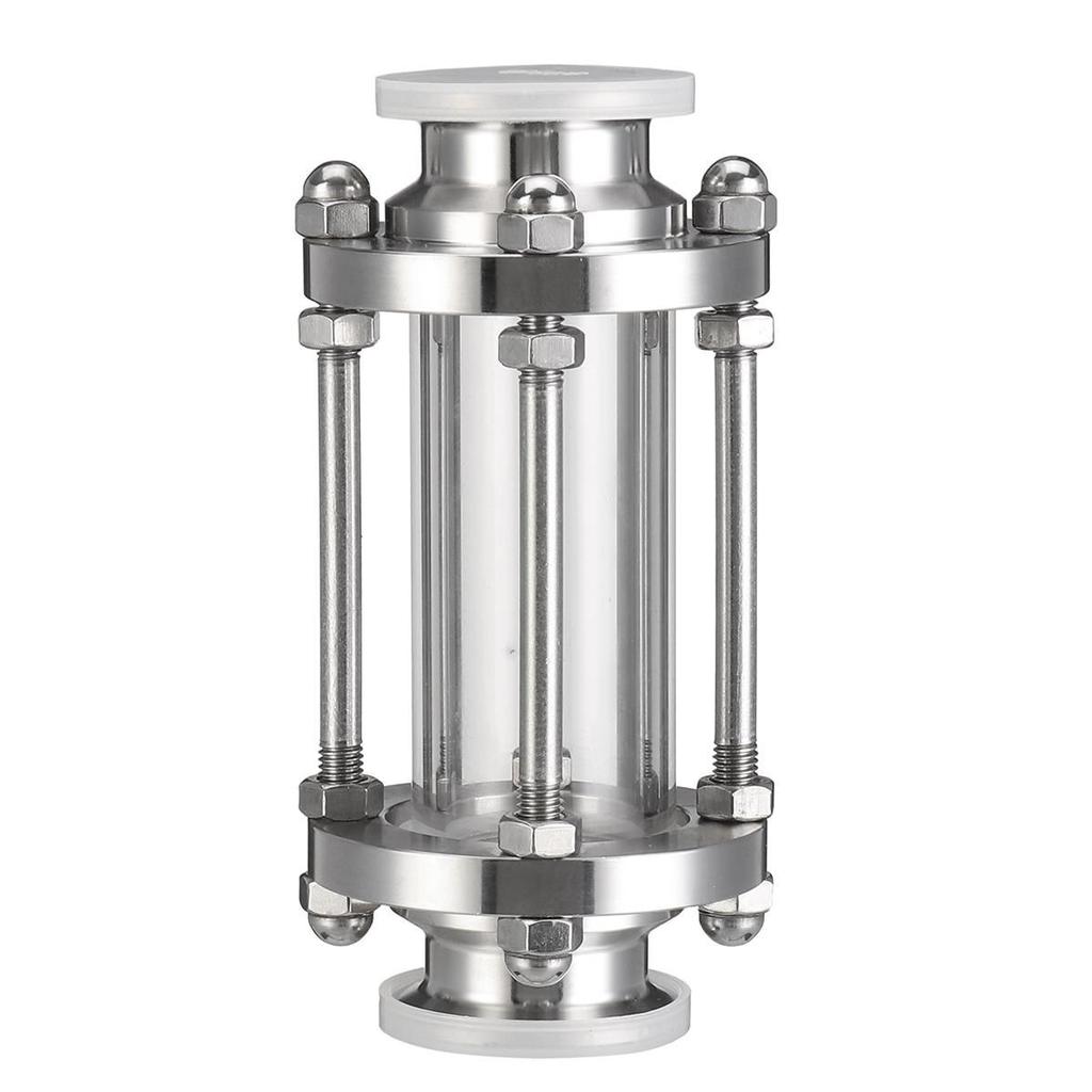 1.5" Tri Clamp Clover Sanitay Flow Sight Glass Diopter Fit 38mm Pipe OD SUS 304 Stainless Steel Fitting Homebrew Diary Product