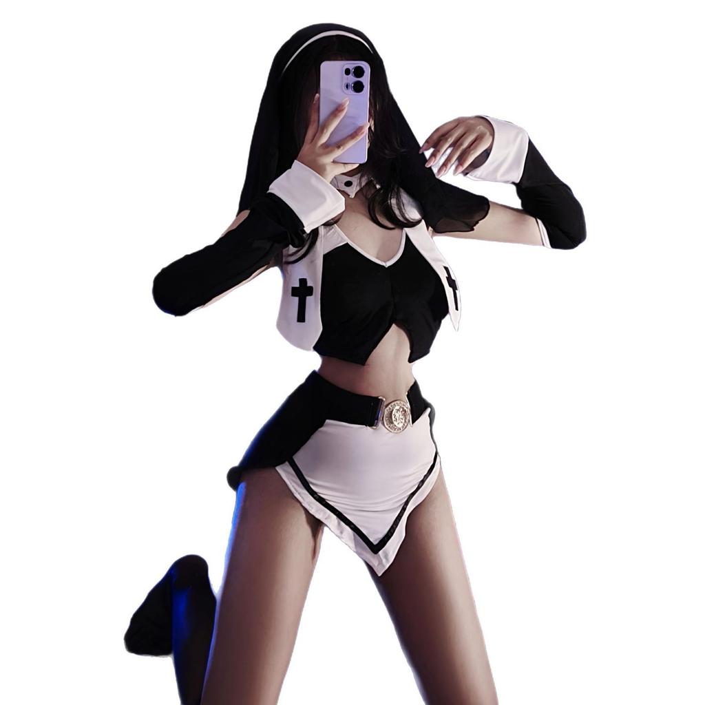 Сексуальное нижнее белье Сексуальный косплей Полая униформа Пижама Свободный разрез Соблазнение Воздержание Женщины