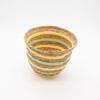 Seagrass & Straw Vase Shaped Baskets – Natural Yellow & Green – Set of 3