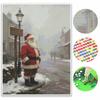 Christmas Diamond Painting Kit Santa Claus Street Lamp Snow Scene Handmade Home Entertainment Decorative Painting