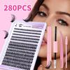 Diy Segmented False Eyelashes 14 Rows Of Large-Capacity Glue Tweezers Set Combination