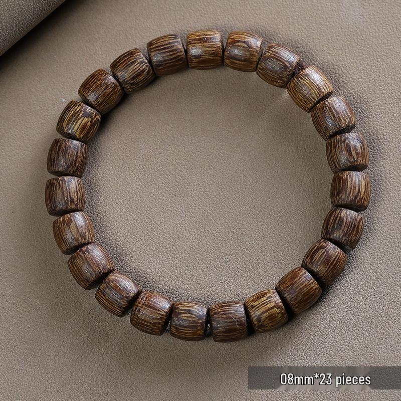 Vietnam Nha Trang Natural Agarwood Qinan Buddha Beads Bracelet for Men and Women