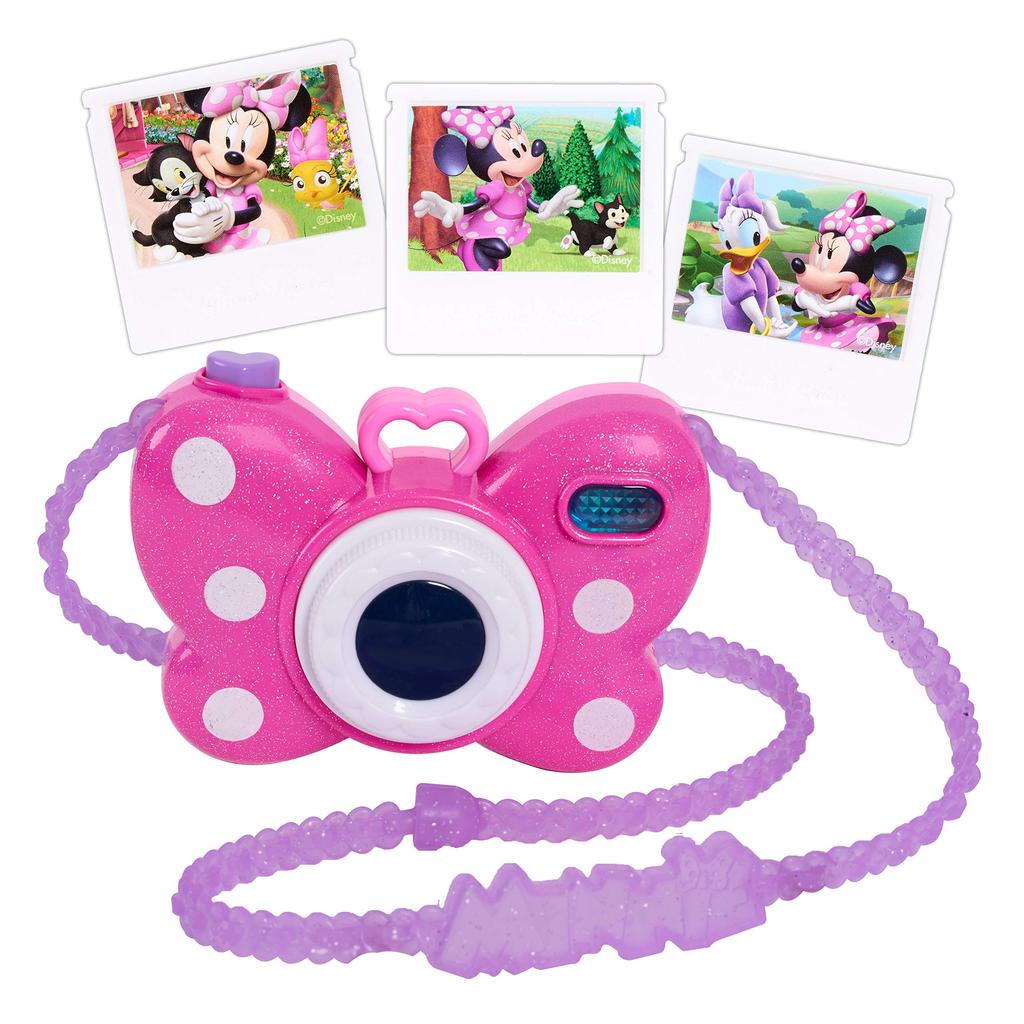 Disney Minnie Mouse Picture Perfect Camera with Lights and Realistic Sounds, Just Play Gift Toy