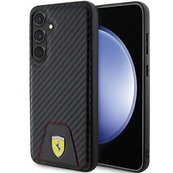 Ferrari Fehcs24Mn3Puk S24+ S926 Czarny/Black Hardcase Carbon Stitched Bottom