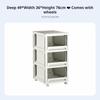 Stackable Storage Drawer Transparent View Stackable Pull-Slide Drawer Foldable Space Organizer for Students, Bedroom, Office