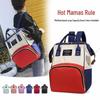 New Fashion Canvas Mummy Bag: Colorblock Backpack for Mom, Large Capacity Baby Bottle Handbag