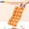 Halloween Scary Soft Silicone Pumpkin Mold Cake Chocolate Mould Ghost Bat Skull Ice Cube Chocolate Cookie Biscuit Cake Cake Mould