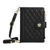 Crossbody & Wrist Strap PU Leather Zipper Card Holder Wallet Phone Case for Samsung Galaxy Fold 8 Cards Cash Holder Bag Cover