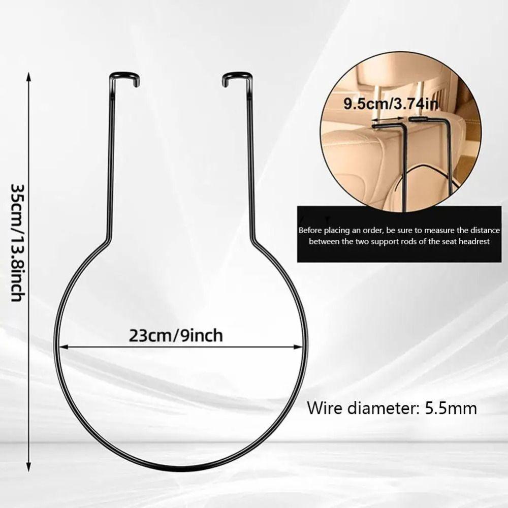 Multi-Functional Hat Coat Hanger Organizer Hat Hook Car Metal Rack Car Cowboy Hat Holder Auto