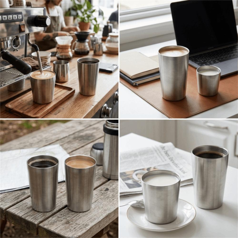Thickened Stable Juice Beer Tumbler Rustless Steel Straight Drinking Mug  Party Beer Drinking