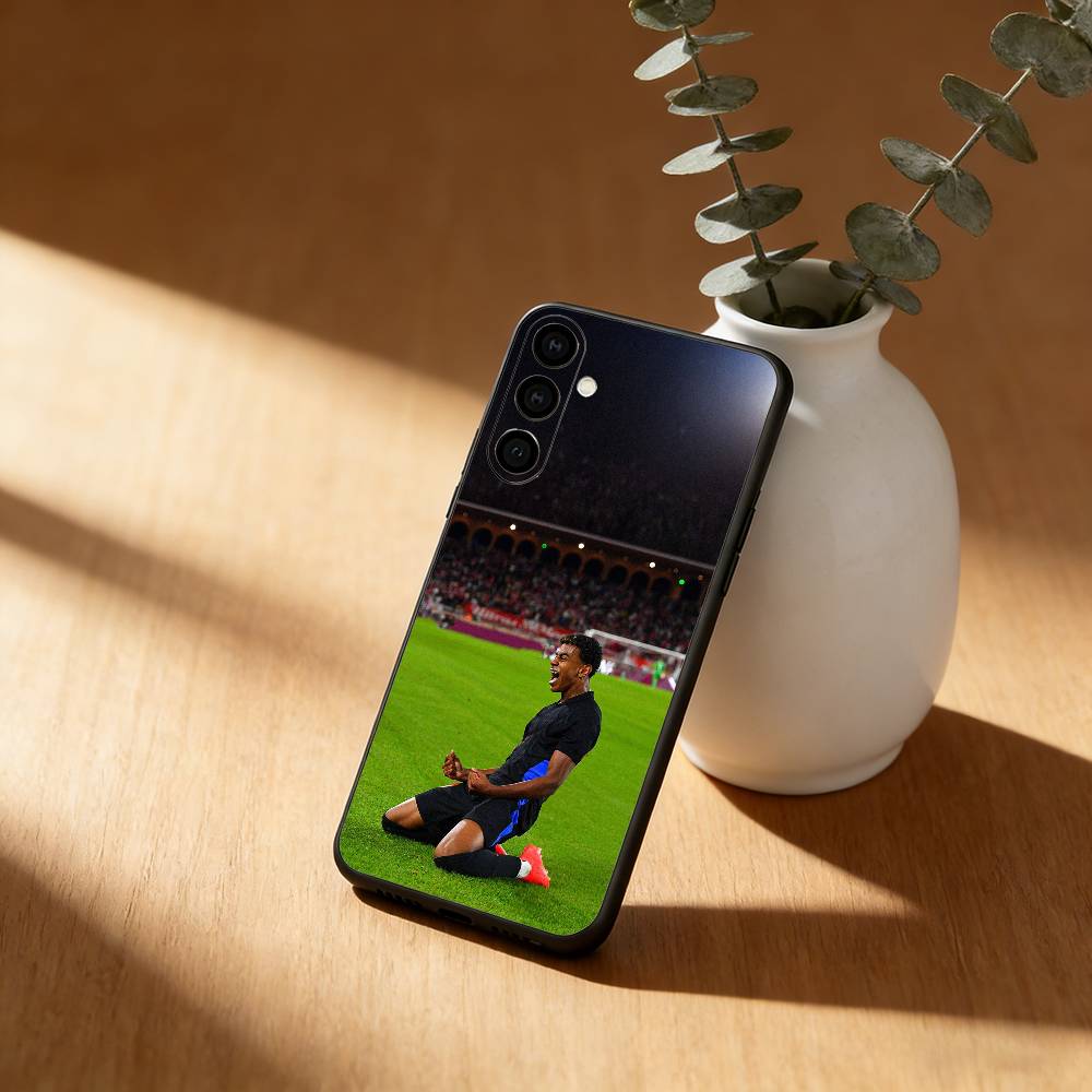 Чехол для телефона с изображением футболиста L-Lamine Y-Yamal 19 для Samsung Galaxy A20,21s,22,31,32,52,53,72,73,80,91, мягкий черный