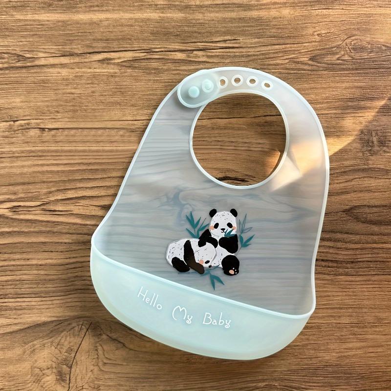 Soft adjustable silicone baby bib, durable and skin-friendly. Perfect for toddler daily feeding.