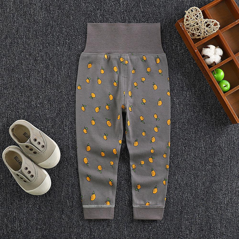 High Waist Girls Boys Cotton Trousers Spring Autumn Children's Trousers Stretch Pants Wear Trousers
