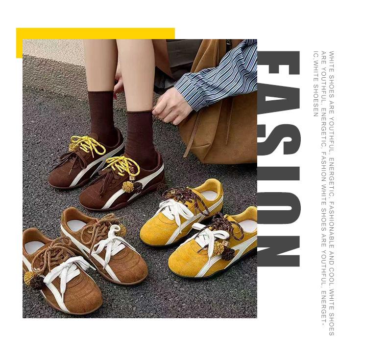 Meilaide Vintage Flip-Up Sporty Casual Shoes with Inner Height Boost for Women - Ins Style