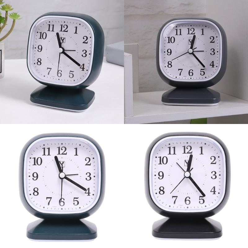 Childrens Bedroom Clock with Quiet Mechanism and Simple Time Display Minimalists Battery Operated Analog Alarm Clock