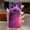 Casing For Tecno Spark 50 KN4 Case Aesthetic Fashion Cute Cat Cartoon Soft Silicone Back Cover Transparent TPU Phone Case Bumper