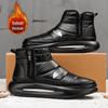 Men's Northeast Anti-Freeze Snow Boots, Autumn/Winter Velvet-Lined, Warm, Outdoor, Cold-Resistant, High-Top Cotton Shoes.