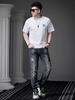 European High-End Letter-Printed Short-Sleeved T-Shirt for Men 2025 New Summer Trendy T-Shirt Men's Half-Sleeved Top