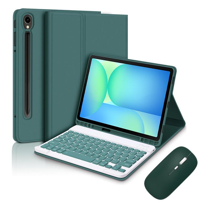 Чехол-клавиатура для планшета Samsung Galaxy Tab S10 FE / S9 FE / S9 / S8 / S7 10,9 дюйма / 11 дюймов с держателем для стилуса