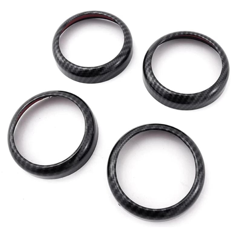 Car Door Tweeter Trim Interior Modified ABS Carbon Fiber Pattern Four-door Speaker Cover Supplies For BYD Yuan Plus Atto 3 2022
