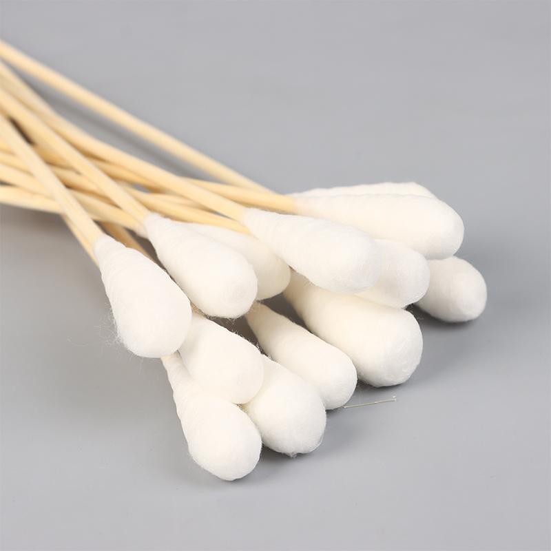 20Pcs Women Beauty Makeup Cotton Swab Big Head Buds Make Up Wood Sticks Nose Ears Cleaning Health Care 20Cm