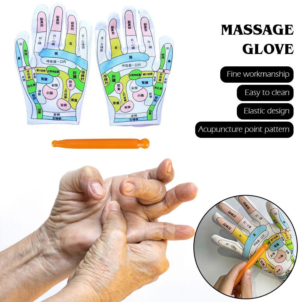 Massage Acupressure Gloves Physiotherapy Massage Relieve Covers Tool Hand Finger Point Health G V0T1