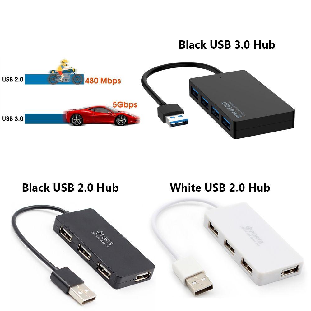 Professional Data Transfer 5Gbps High Speed USB 3.0 Hub Adapter 4 Ports Splitter Expander