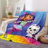 Gabby’s Dollhouse Theme Printed Blanket - Perfect for Couch, Bed, Travel & Outdoor Use | Machine Washable, Cozy & Durable.