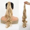 Гибкая обертка вокруг наращивания хвоста Мгновенное обертывание вокруг хвоста Длинный хвостик Наращивание волос Вьющиеся волны Синтетические хвостики Шиньон