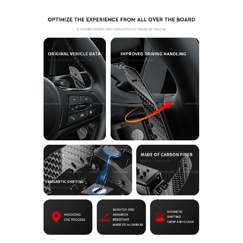 TDD Магнитные подрулевые переключатели из глянцевого карбона для BMW M2 M3 M4 M5 M6 X5M X6M X3 X4 X5 X6 F10 F20 F30 F32 F22 F80 F87 F48 F45 F31